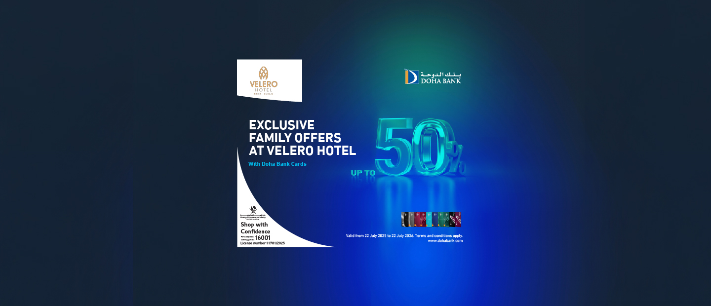 Enjoy Up to 50% Discount at Velero Hotel Doha Lusail