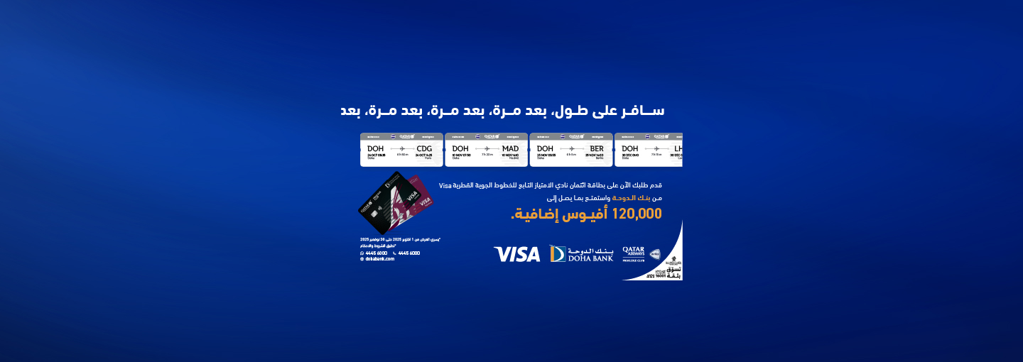 Qatar Airways Privilege Club Credit Card by Doha Bank